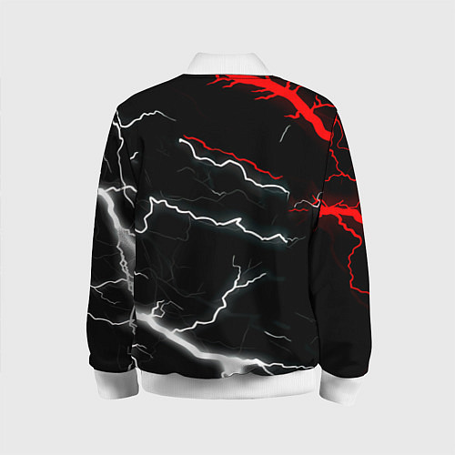 Детский бомбер Doom шторм текстура / 3D-Белый – фото 2