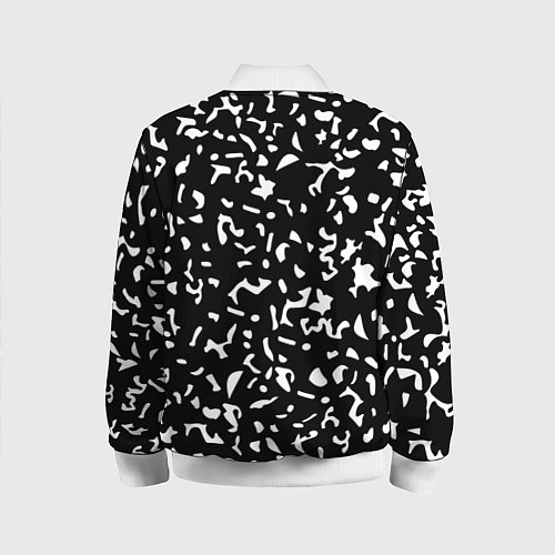 Детский бомбер Черный камуфляж / 3D-Белый – фото 2