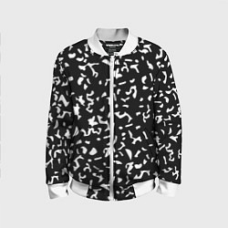 Детский бомбер Черный камуфляж