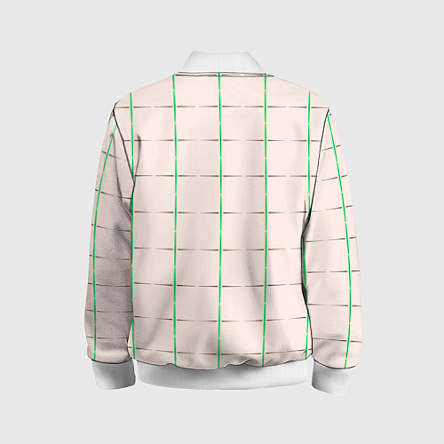 Детский бомбер Color white stripes / 3D-Белый – фото 2