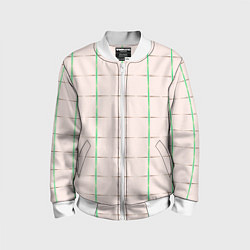 Бомбер детский Color white stripes, цвет: 3D-белый