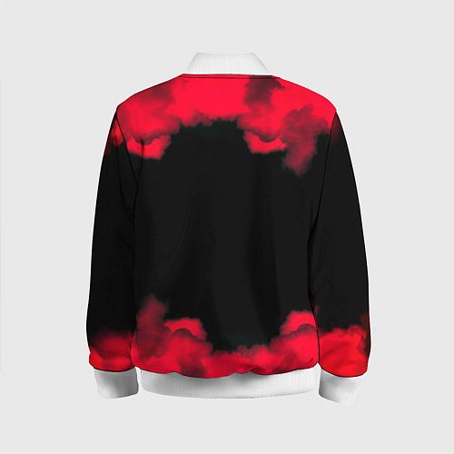 Детский бомбер Doom огненные краски / 3D-Белый – фото 2