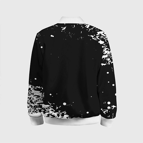 Детский бомбер Doom белый всплеск красок / 3D-Белый – фото 2