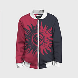Детский бомбер Солнце красно-синее