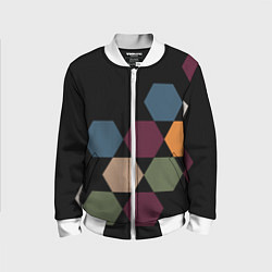 Детский бомбер Honeycombs autumn colors