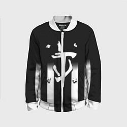 Детский бомбер Doom line white