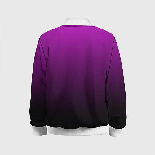 Детский бомбер Purple gradient / 3D-Белый – фото 2