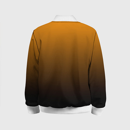 Детский бомбер Orange gradient / 3D-Белый – фото 2