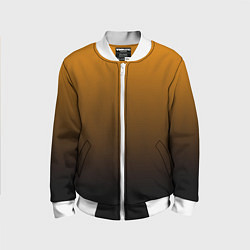 Бомбер детский Orange gradient, цвет: 3D-белый