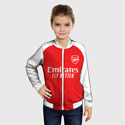 Бомбер детский Мартин Эдегор домашняя форма Арсенал 2025 206, цвет: 3D-белый — фото 2