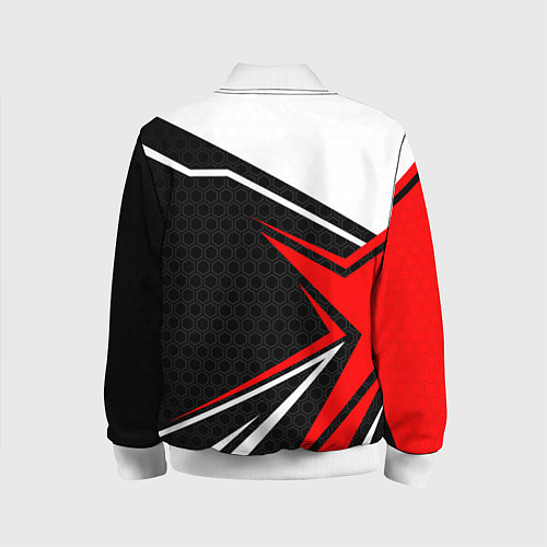 Детский бомбер Umbrella - red uniform / 3D-Белый – фото 2