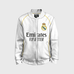 Бомбер детский Мбаппе Реал Мадрид домашняя форма 2526, цвет: 3D-белый