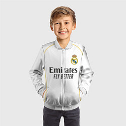 Бомбер детский Мбаппе Реал Мадрид домашняя форма 2526, цвет: 3D-белый — фото 2