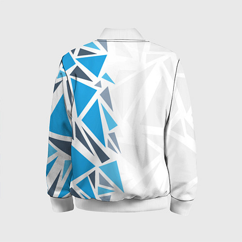 Детский бомбер Субару - фрагменты / 3D-Белый – фото 2