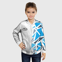 Бомбер детский Субару - фрагменты, цвет: 3D-белый — фото 2