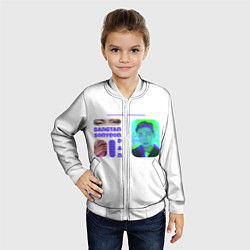 Бомбер детский RM - BTS, цвет: 3D-белый — фото 2