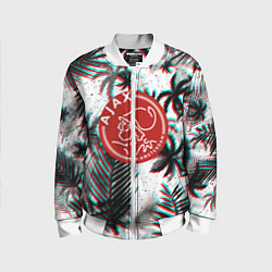 Детский бомбер Ajax тропики глитч