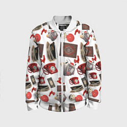 Детский бомбер Неваляшка утюг ретро авоська петушок телефон