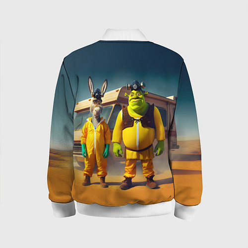 Детский бомбер Шрек и Данки пустились во все тяжкие / 3D-Белый – фото 2