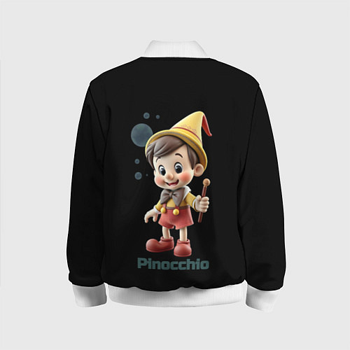 Детский бомбер Pinocchio / 3D-Белый – фото 2