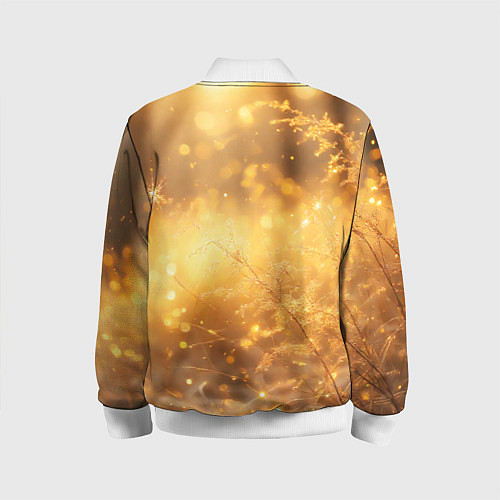 Детский бомбер Золотые лучи солнца на рассвете / 3D-Белый – фото 2