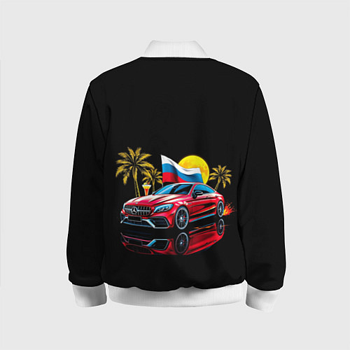 Детский бомбер Mercedes amg / 3D-Белый – фото 2