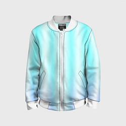 Детский бомбер Neon white blue lines