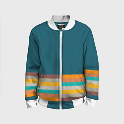 Детский бомбер Индиго и шумовой градиент заката с текстурой