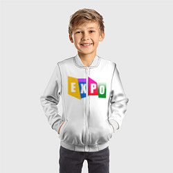 Бомбер детский Expo Выстовка, цвет: 3D-белый — фото 2