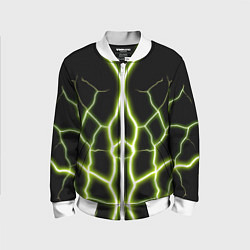 Детский бомбер Color green black