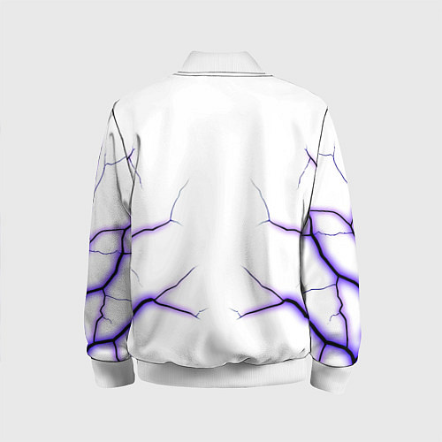 Детский бомбер Color white purple / 3D-Белый – фото 2
