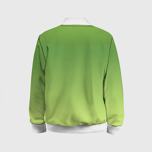 Детский бомбер Color green yellow / 3D-Белый – фото 2