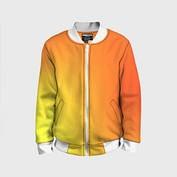 Детский бомбер Color orange red