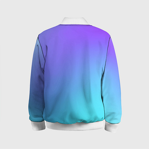 Детский бомбер Color multi-colored gradient / 3D-Белый – фото 2