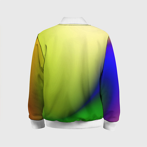 Детский бомбер The color is multicolored / 3D-Белый – фото 2