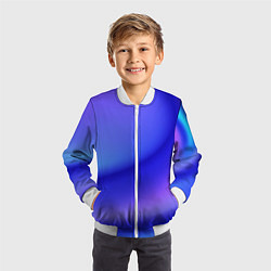 Бомбер детский The color is multicolored, цвет: 3D-белый — фото 2