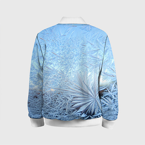 Детский бомбер Кристально-чистый морозный узор / 3D-Белый – фото 2