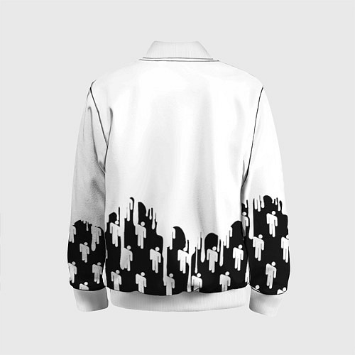 Детский бомбер Ювентус краски люди / 3D-Белый – фото 2