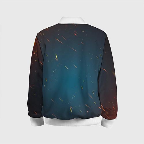 Детский бомбер Огненная лошадь киборг / 3D-Белый – фото 2