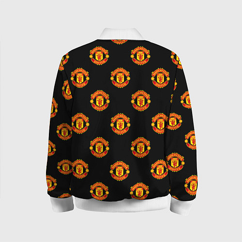 Детский бомбер Manchester United Pattern / 3D-Белый – фото 2