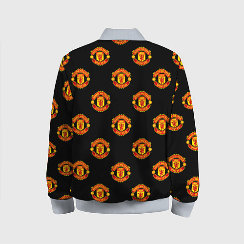 Детский бомбер Manchester United Pattern / 3D-Серый – фото 2