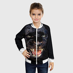 Бомбер детский Пантера, цвет: 3D-белый — фото 2