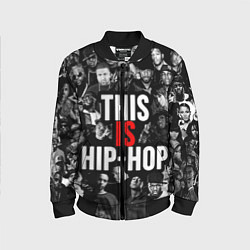 Бомбер детский This is hip-hop, цвет: 3D-черный