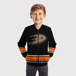 Бомбер детский Anaheim Ducks Selanne, цвет: 3D-черный — фото 2