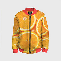 Бомбер детский Апельсин, цвет: 3D-красный
