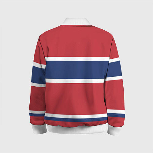 Детский бомбер Montreal Canadiens / 3D-Белый – фото 2