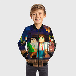 Бомбер детский Minecraft Men's, цвет: 3D-черный — фото 2
