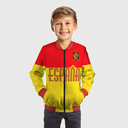 Бомбер детский Сборная Испании: Евро 2016, цвет: 3D-красный — фото 2