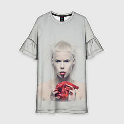 Платье клеш для девочки Die Antwoord: Blooded Heart, цвет: 3D-принт