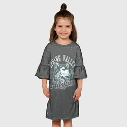 Платье клеш для девочки Team t-shirt 5, цвет: 3D-принт — фото 2